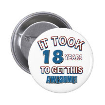 18 year old birthday designs pin