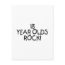 18 Year Olds Rock Post Cards