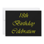 18th Birthday Cards & Invites
