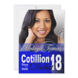 18th Birthday Cotillion Debut Save the Date Photo invitations