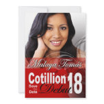 18th Birthday Cotillion Debut Save the Date Photo invitations