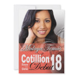 18th Birthday Cotillion Debut Save the Date Photo Personalized Announcements