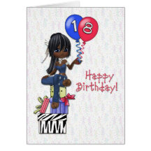 18th Birthday Girl Greeting Cards