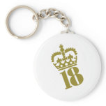 18th Birthday - Number – Eighteen Key Chains