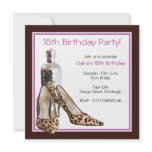 18th Birthday Party Shoes Invitation