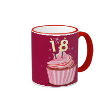 18th Birthday - Pink Cupcake Mug