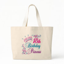18th Birthday Princess Canvas Bag