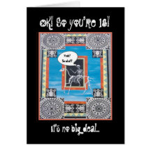 18th Birthday with Skeleton Riding a Horse - FUNNY Cards