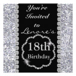 18th BLING Birthday Party Invitation