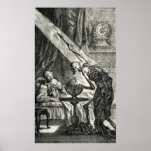 18th C. Grim Reaper Visit Posters