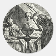 18th C. Grim Reaper Visit Stickers