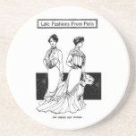 1900 Boleros Greyhounds Vintage Fashion Illustrati coasters