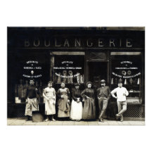 1900 Parisian Bakery Invitations