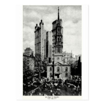 1900 St. Paul's Chapel, New York City Post Cards