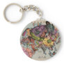 1900 World View Map Key Chains