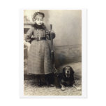 1900 Young Girl and her Hound