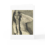 1900's actress on a greeting card