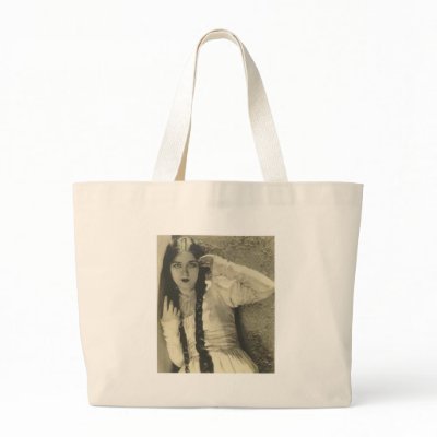 1900's actress on bag by amazingvintage