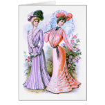 1900s Fashion Dresses Greeting Card