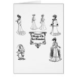 1901 Paris Dressmakers Illustration Card