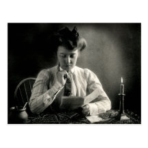1902 Reading by Candlelight Postcards
