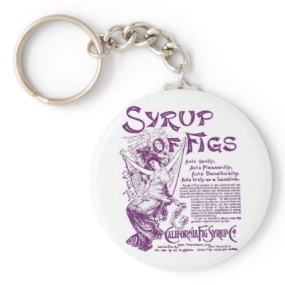 1902 Syrup of Figs vintage illustration (purple) Key Chains by Jakestuff