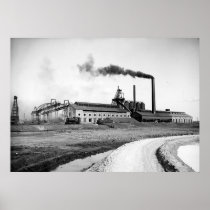 1903 Detroit Iron and Steel Poster