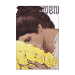 1904 ART NOUVEAU YELLOW ROSES COVERART CANVAS STRETCHED CANVAS PRINT