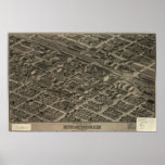 1904 Birmingham, AL Panoramic Map Birds Eye View Poster