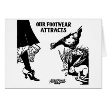 1904 Easter Footwear Newspaper Ad Greeting Cards
