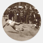 1905 Bicycle Race Wipe Out Sticker