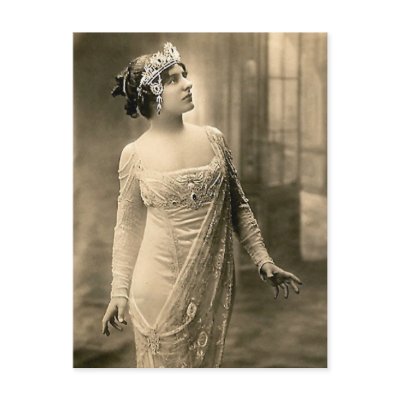 1905 Evening Gown Postcard by tnmpastperfect