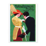1905 Prague Fashion Poster Post Cards