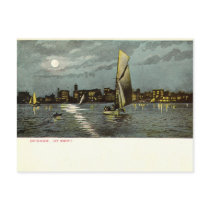 1906 Vintage Chicago at Night Post Card