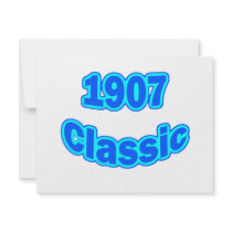 1907 Classic Blue Announcements
