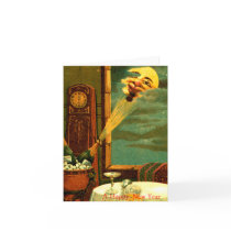 1908 Champagne New Year Cards