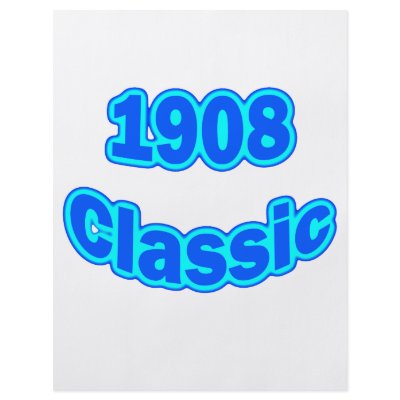 1908 Classic Blue Flyer by birthyeardesigns3