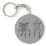 1908 Corset Illustration Key Chains