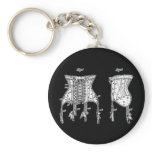 1908 Corset Illustration Key Chain