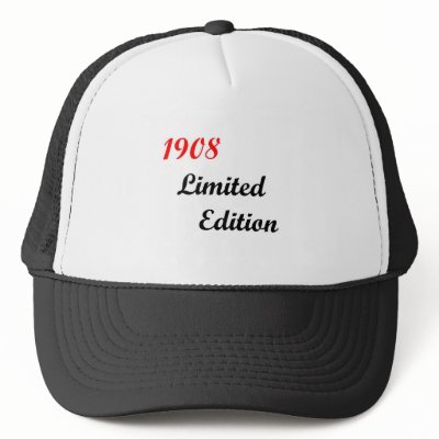 1908 Limited Edition Trucker Hats by birthyeardesigns4