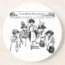 1908 Newspaper Illustration: Sewing Blouses Coasters