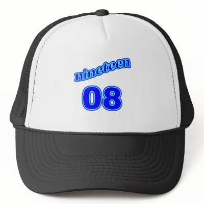 1908 Nineteen 08 Hat by birthyeardesigns