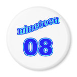 1908 Nineteen 08 Refrigerator Magnet