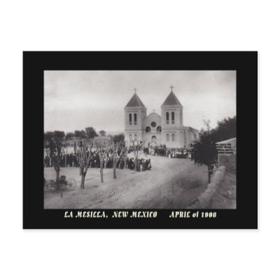 1908 PLAZA VIEW, LA MESILLA, NEW MEXICO POSTCARD by layooper
