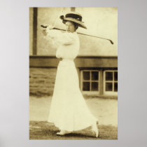 1908 Womens GOLF Champion Katharine Harley Print