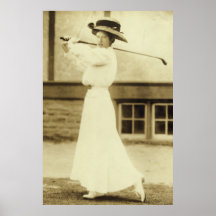 1908 Womens GOLF Champion Katharine Harley Print