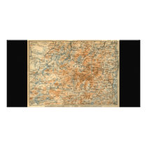 1909 Adirondacks Map from Baedeker's Travel Guide