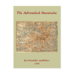 1909 Adirondacks Map from Baedeker's Travel Guide