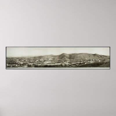 1909 Birds Eye View, Nogales, AZ Yard Long Photo Print by PaperTimeMachine