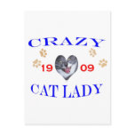 1909 Crazy Cat Lady Post Cards